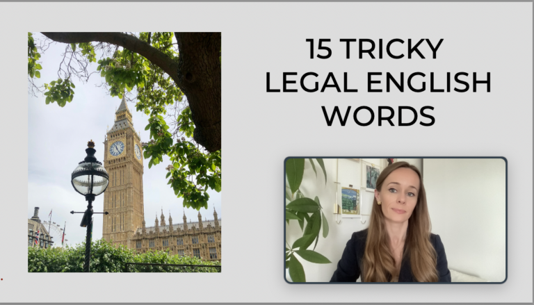 Tricky Legal English Words