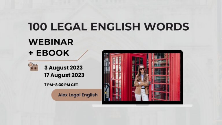 100 Legal English Words Webinar
