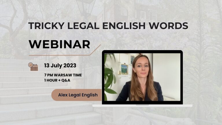 Tricky Legal English Words Webinar
