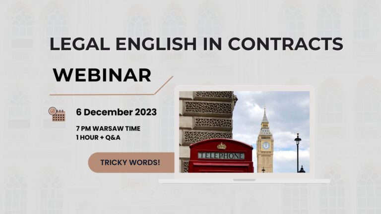Legal English in Contracts